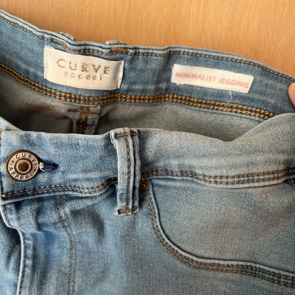 Curve appeal Light Blue jeggings - Picture 7 of 8